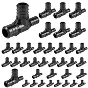 30 Pcs PEX-B Crimp 3/4" x 1/2" x 3/4" PPSU Tee