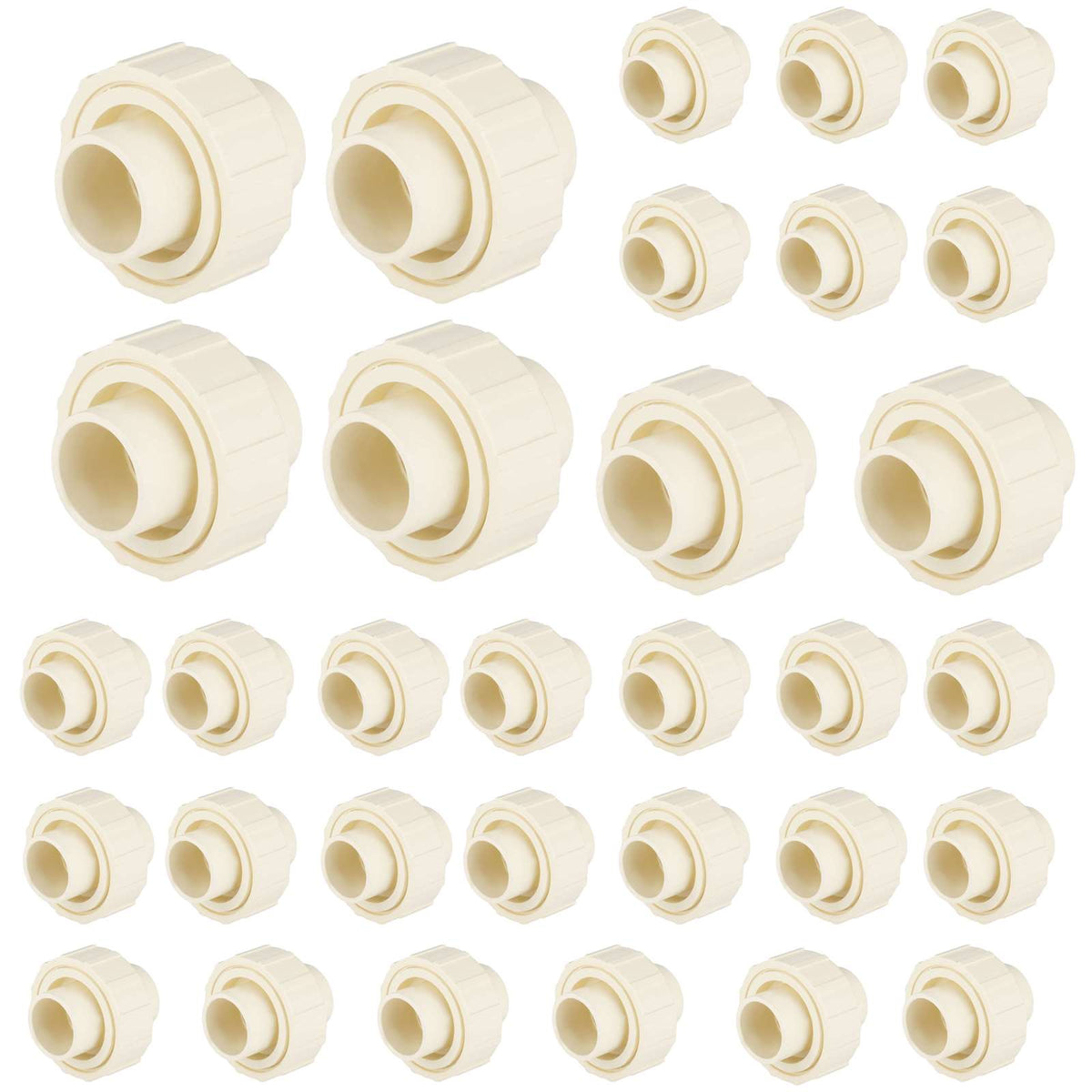 30 Pcs 1" CTS CPVC Union (Socket with EPDM O-ring Seal)
