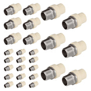 30 Pcs 1/2" CPVC x Male Stainless Steel Adapter (Lead Free)