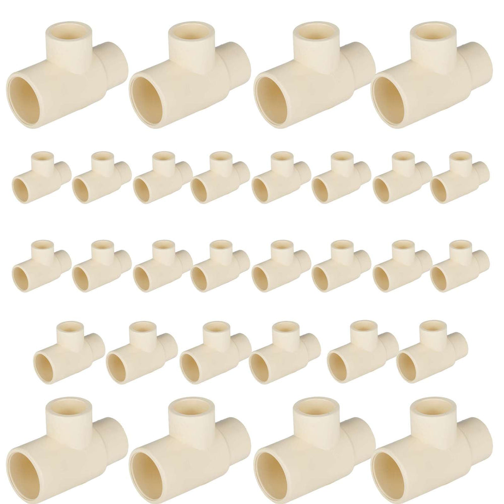 30 Pcs 3/4" x 1/2" x 1/2" CPVC CTS Reducing Tee (Socket)