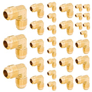 30 Pcs 3/8" Flare Brass 90° Elbow