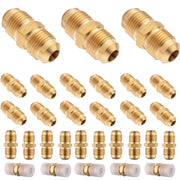 30 Pcs 3/8" Brass Flare Union