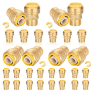 30 Pcs 3/4" x 1/2" F Push Fit Female Adapter