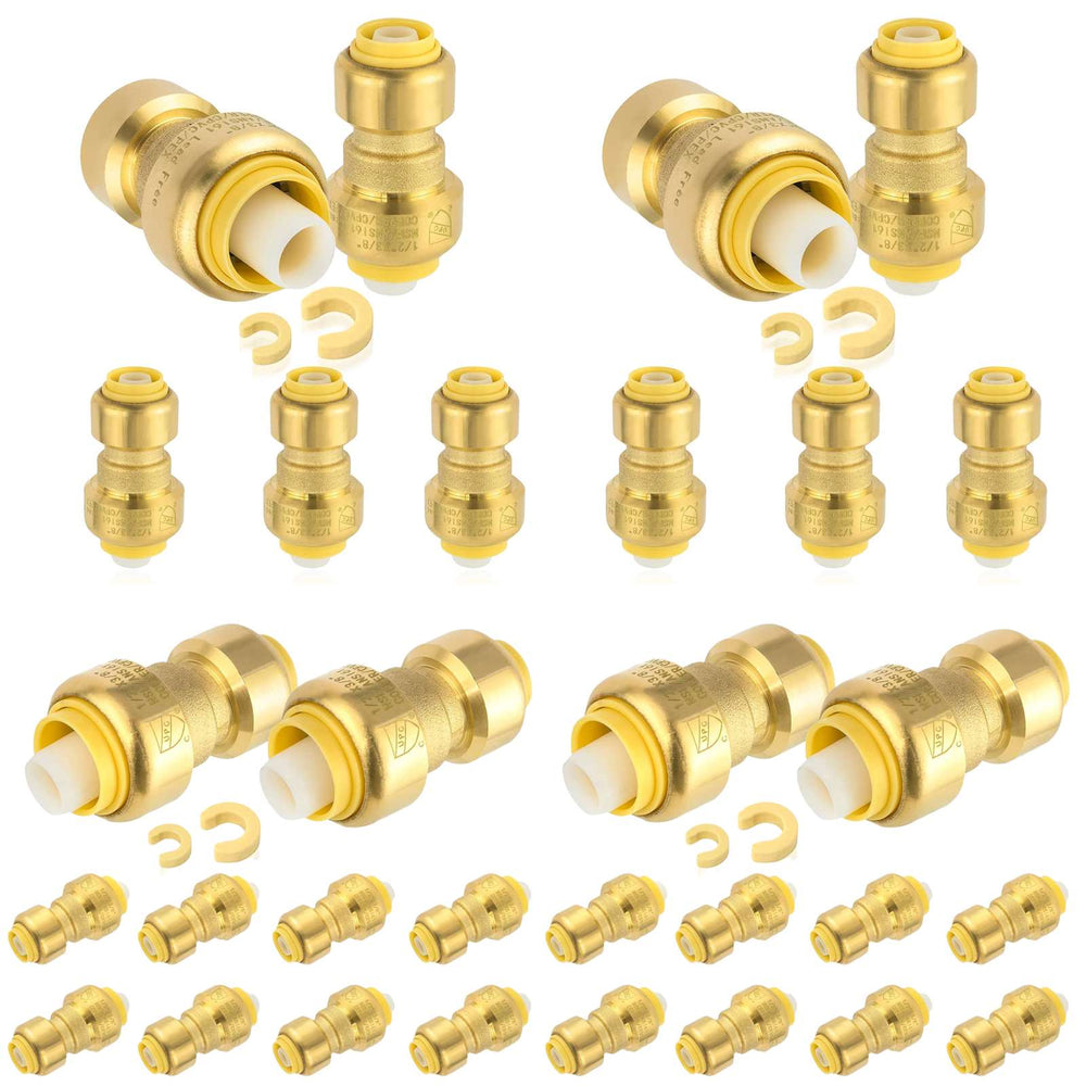 30 Pcs 1" x 3/4" Push Fit Coupling
