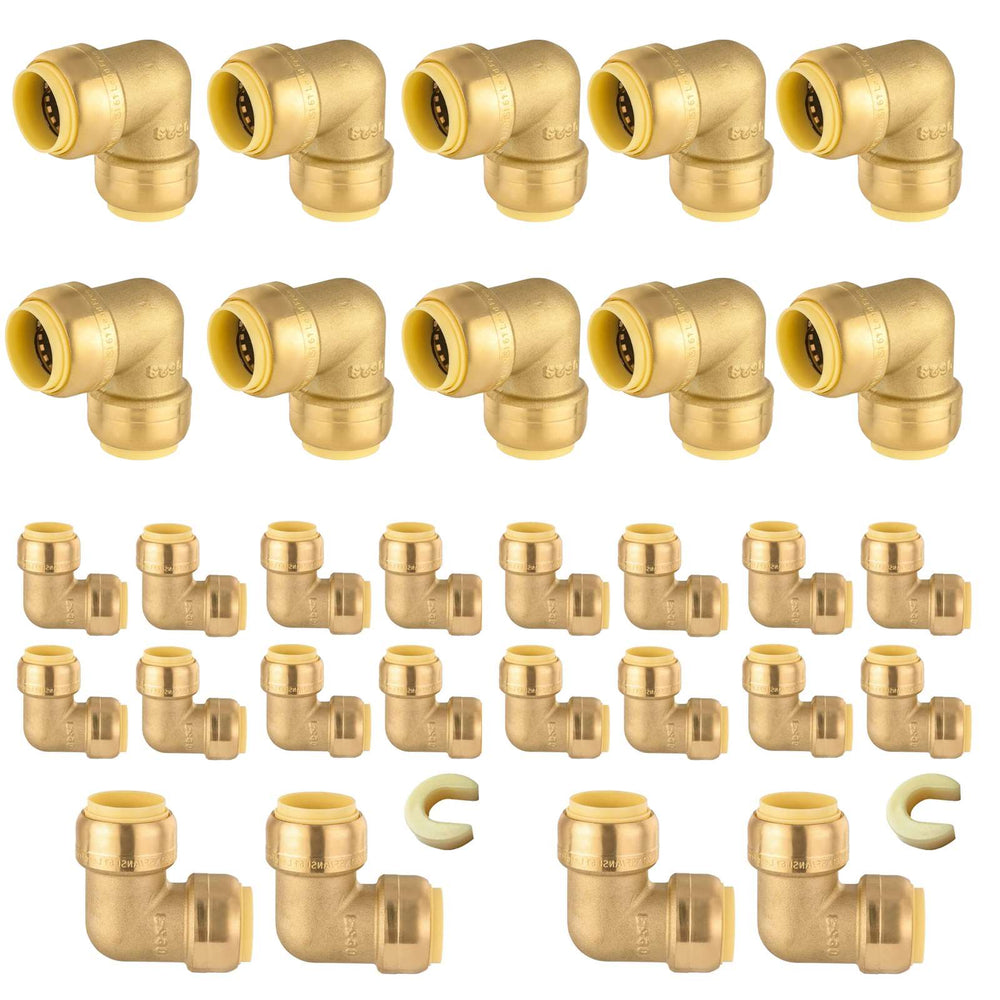 30 Pcs 1" x 1" Push Fit Elbow