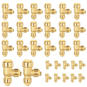 30 Pcs 3/4" x 1/2" x 1/2" Push Fit Tee