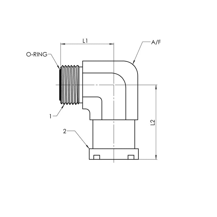 FS1804-20-20-FG | 20 MFS - 20 Code 62 Flange 90 Elbow Forged, Carbon Steel
