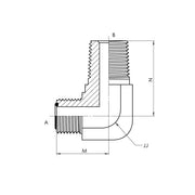 FS2501-20-20-FG | 20 MFS - 20 MP 90 Elbow Forged, Carbon Steel
