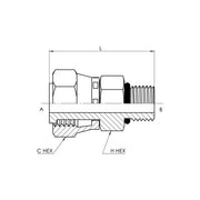 FS6402-08-08 | 08 FFSS - 08 MORB Straight, Carbon Steel