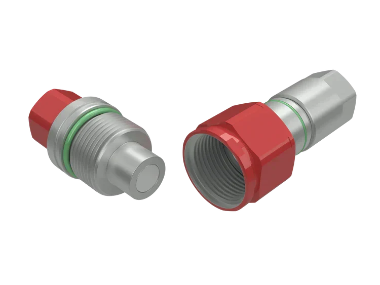 FSI-BOP-CC-24-24N-NPT | FSI series high pressure screw together, BOP certified, Color Code Band System, 1-1/2" nipple body x 1-1/2" female NPT threads,