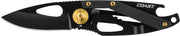 Coast FX200 Folding Knife Stainless Steel 2.0" Length w/ Bottle Opener - Clam Pack 20690