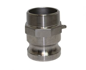F-250-SS304 | Part F - Adapter - 2-1/2" Male Adapter x 2-1/2" Male NPT, 304SS