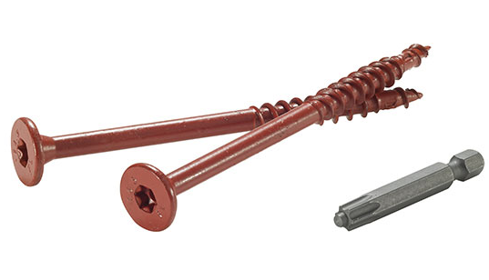 FastenMaster FlatLok 3 1/2" Structural Wood Screw 250 pc bucket