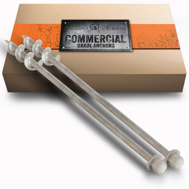 Ground Grabba Commercial Grade 24" Anchors (600mm) - 2 Pack