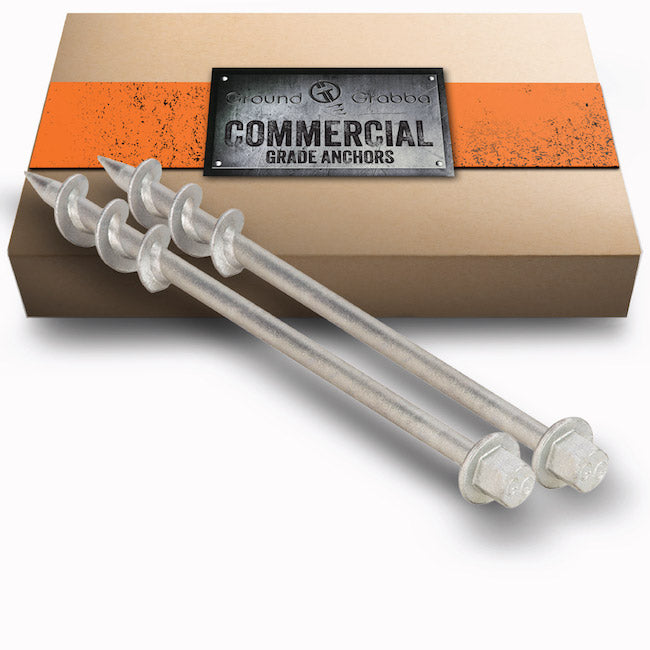 Ground Grabba Commercial Grade 18" Anchors (450mm) - 2 Pack