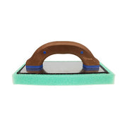 Green Float w/Brown Tpr Handle 4"X9"X1" (Fine)