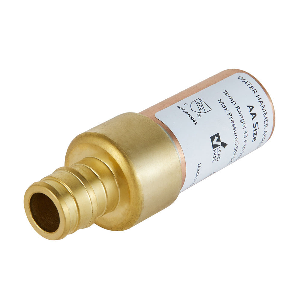10 Pcs 1/2" PEX-A Expansion Connection, Straight Water Hammer Arrestor, Copper