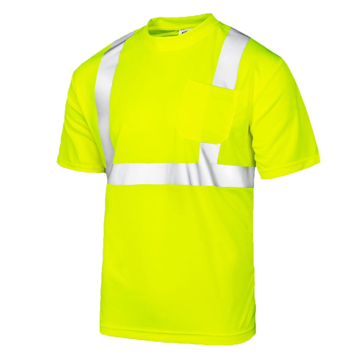 Hi-Vis Heat Transfer Reflective Safety Pocket Shirt