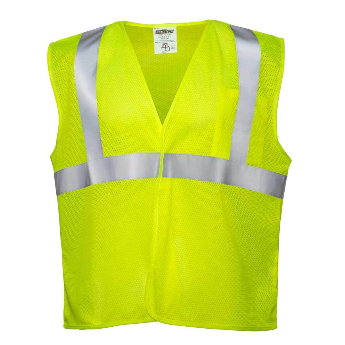 Hi-Vis Mesh Safety Vest with 2” Reflective Strips and Pocket