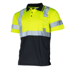 Hi-Vis Reflective Dirt-Concealing Class 3 Safety Polo Shirt