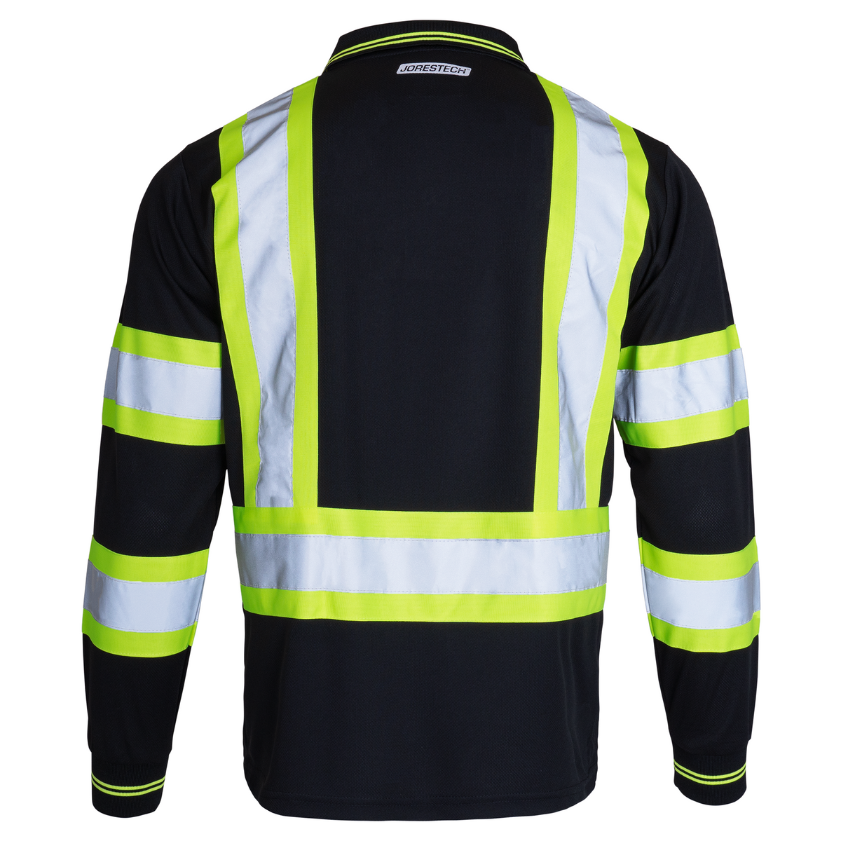 High Vis Reflective Safety Long Sleeve Polo Shirt