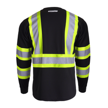 Hi-Vis Reflective Two-Tone Long Sleeve Safety Shirt