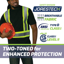 Hi-Vis X-Back Reflective Two-Tone Safety Pocket Shirt