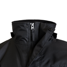 Hi-Vis Safety Jacket with Heat-Transfer Reflective Tapes and Removable Hood