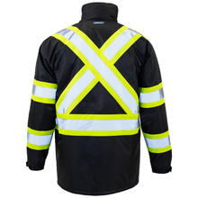 Hi-Vis Two-Tone Safety Jacket with Reflective Stripes