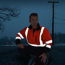 Hi-Vis Safety Sweater with Reflective Stripes