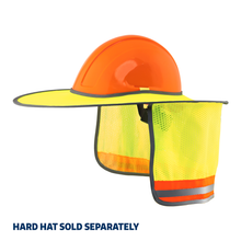 Hi-Vis Two-Tone Hard Hat Sun Shield
