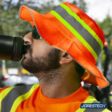 Hi-Vis Two-Tone Safety Boonie with Reflective Stripe