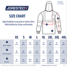High Visibility Long Sleeve Safety Shirt With Reflective Strips and Hoodie