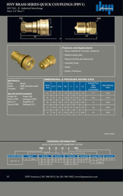 HNV-B-08-08N-NPT | 1/2" Brass Nipple with 1/2" NPT Female