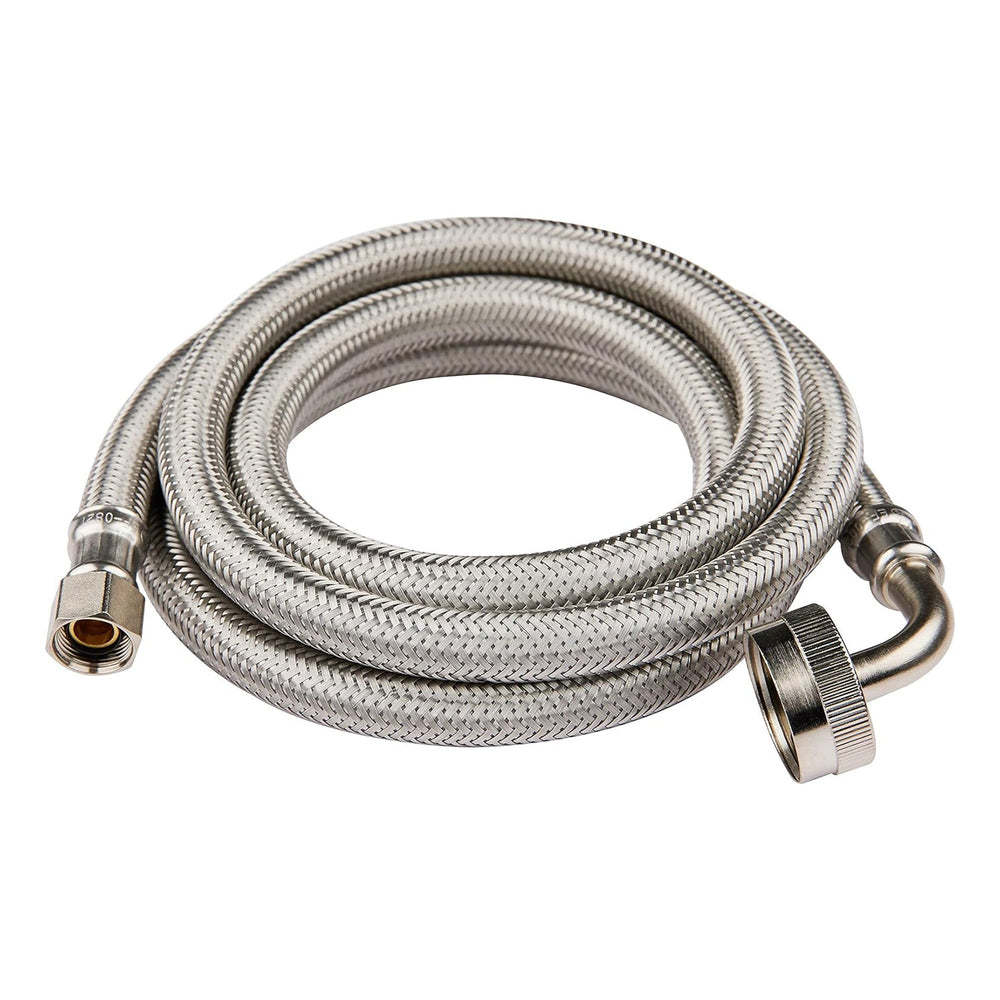 10 Pcs 10ft Dishwasher Hose, with 90 Degree FGH Elbow, Water Supply Line, Premium Braided Stainless Steel