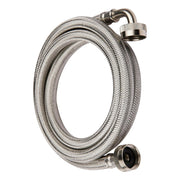 10 Pcs 4ft Washing Machine Hose, With 90 Degree Elbow, Stainless Steel