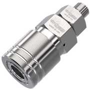 HPC600-0-6MM | Coupler with Check x 3/8" MP Male, Stainless Steel - 20K psi