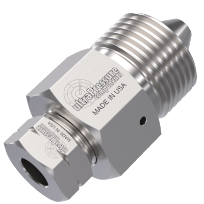 5406-9H4H | 9/16" HP Female x 1/4" HP Male, Stainless Steel - 60K psi