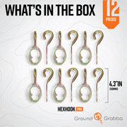 GroundGrabba HexHook Pro Lag Bolt Hook