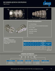 HO-04-04N-NPT | 1/4" nipple Parker HO series interchange