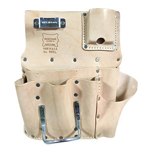 Heritage Leather 7 Pocket Drywall Hangerï¿½ï¿½ï¿½s Tool Pouch - Left Handed