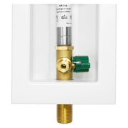 1/2" Sweat Inlet, Ice Maker Outlet Box, with Stainless Steel Hammer Arrestor