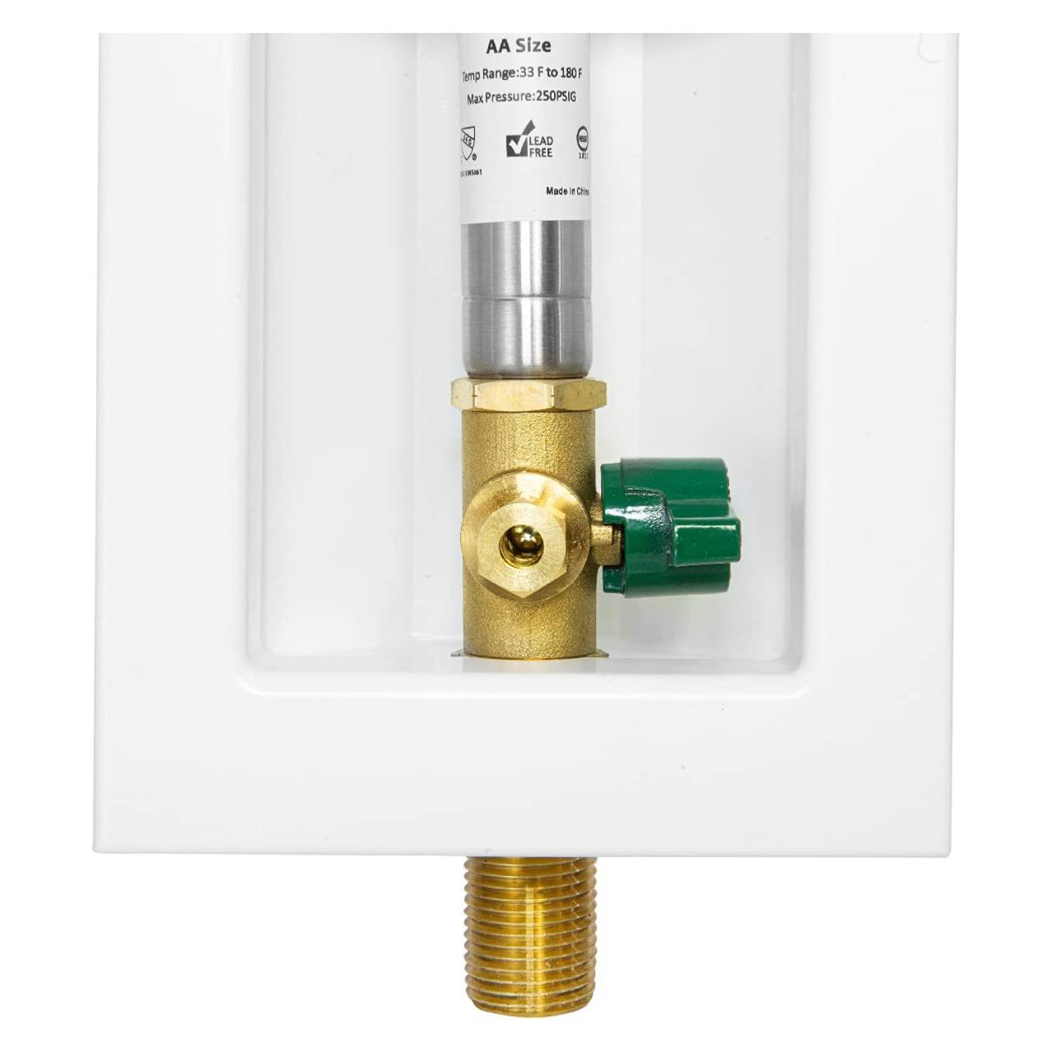 10 Pcs 1/2" Sweat Inlet, Ice Maker Outlet Box, with Stainless Steel Hammer Arrestor