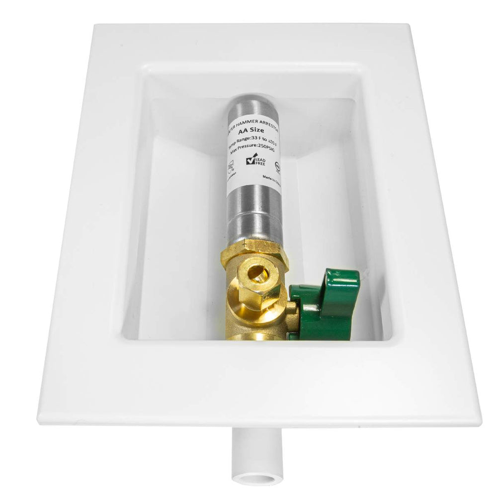 10 Pcs 1/2" CPVC PPE Intet, Ice Maker Outlet Box, with Stainless Steel Arrestor