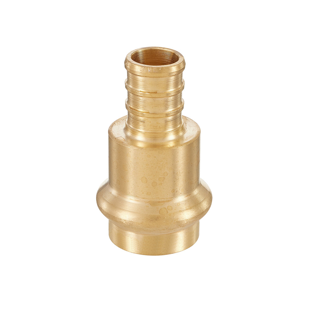 1/2" Press x 1/2" PEX Crimp Brass Adapter (Lead Free)