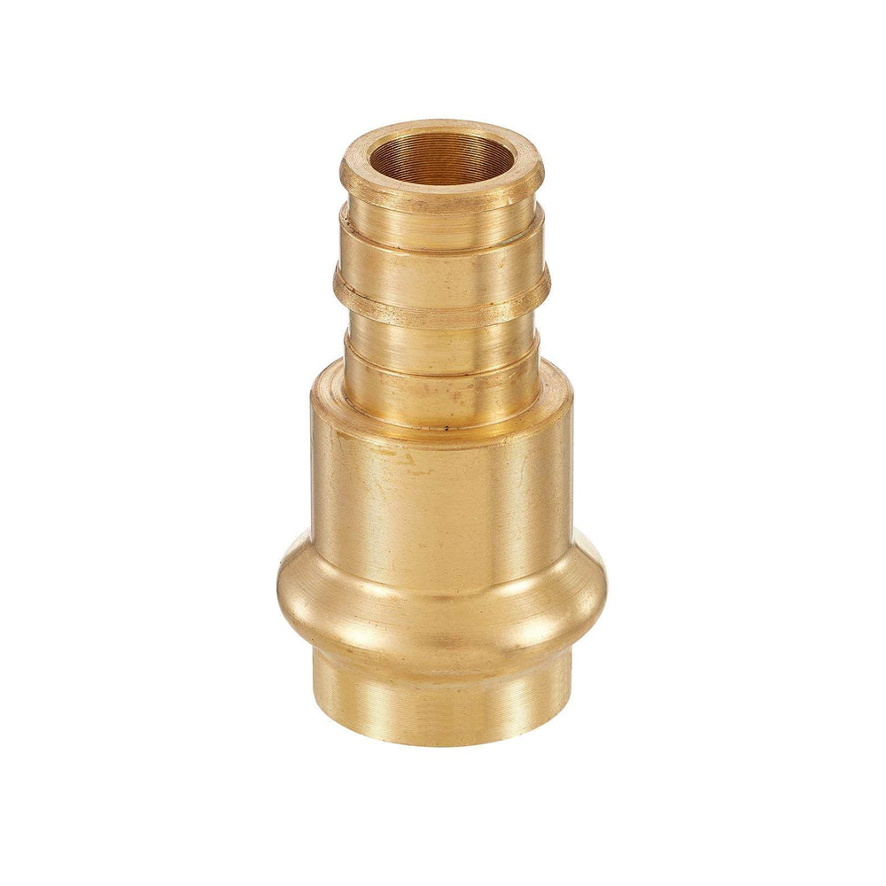 1-1/4" Press x 1-1/4" PEX Expansion Brass Adapter (Lead Free)