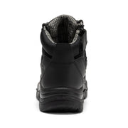 ROCKROOSTER Avalon Black 6 Inch Zip-sided Composite toe Leather Work Boots CP213BK