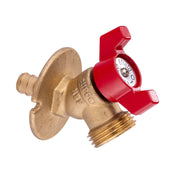 10 Pcs 1/2" PEX Crimp x 3/4" NH, PEX Sillcock, Red