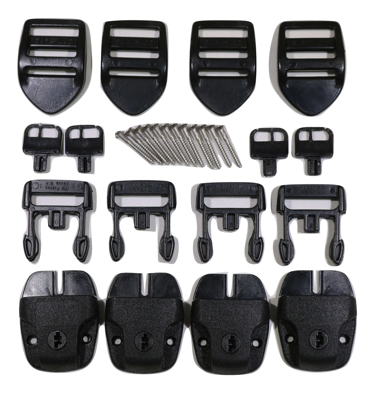 Standard SPA or Hot Tub Cover Nexus Lock Plastic Buckle Replacement Kit | 4 PACK