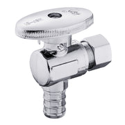10 Pcs 1/2" PEX Crimp x 1/2" PEX Crimp Angle Stop Valve, 1/4 Turn (Lead Free)